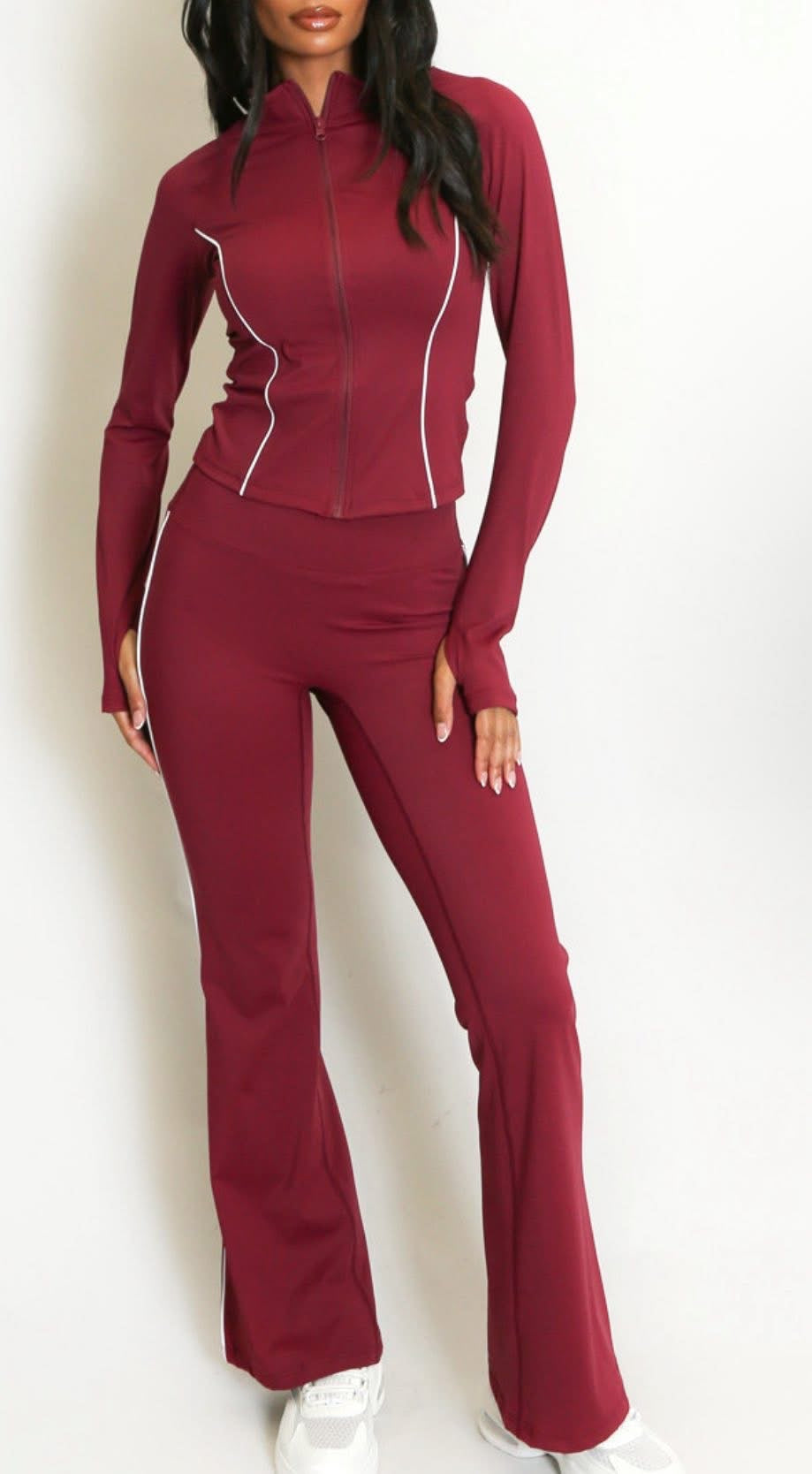 Flared Pants & Sports Jacket Set